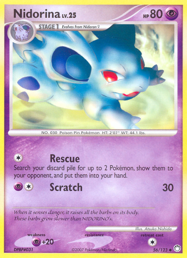 Nidorina (56/123) [Diamond & Pearl: Mysterious Treasures] | Galaxy Games LLC