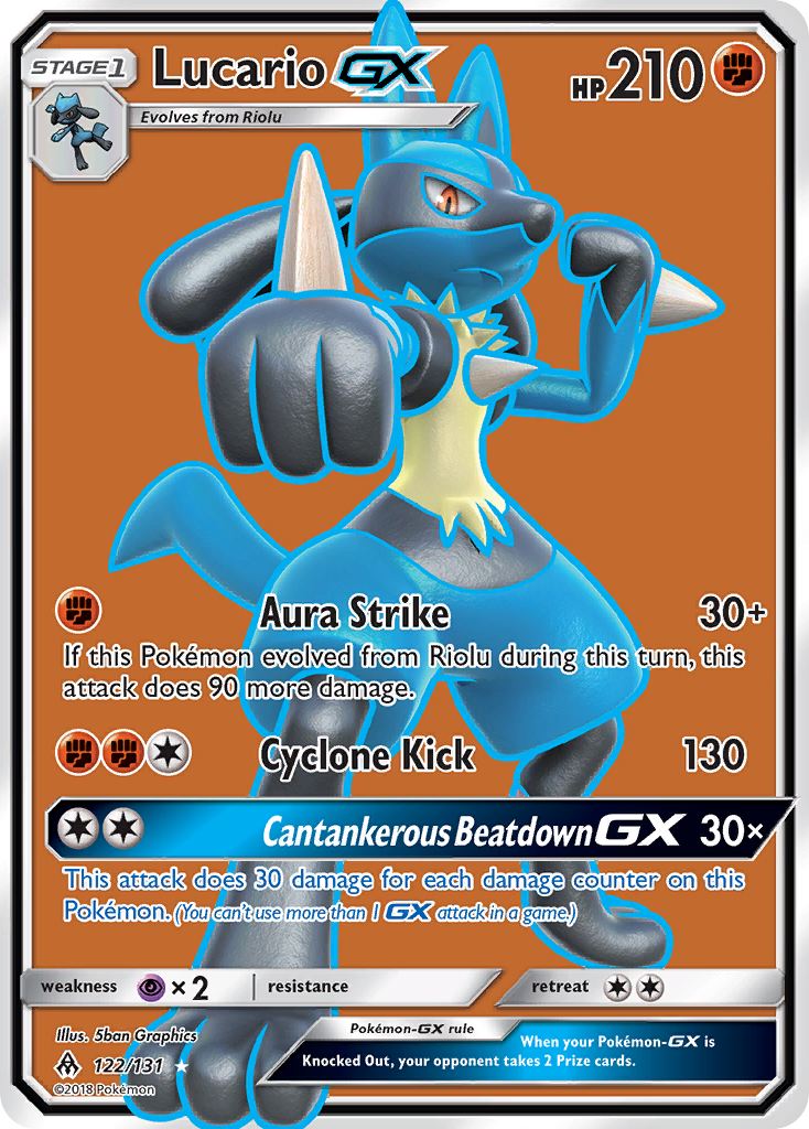 Lucario GX (122/131) [Sun & Moon: Forbidden Light] | Galaxy Games LLC