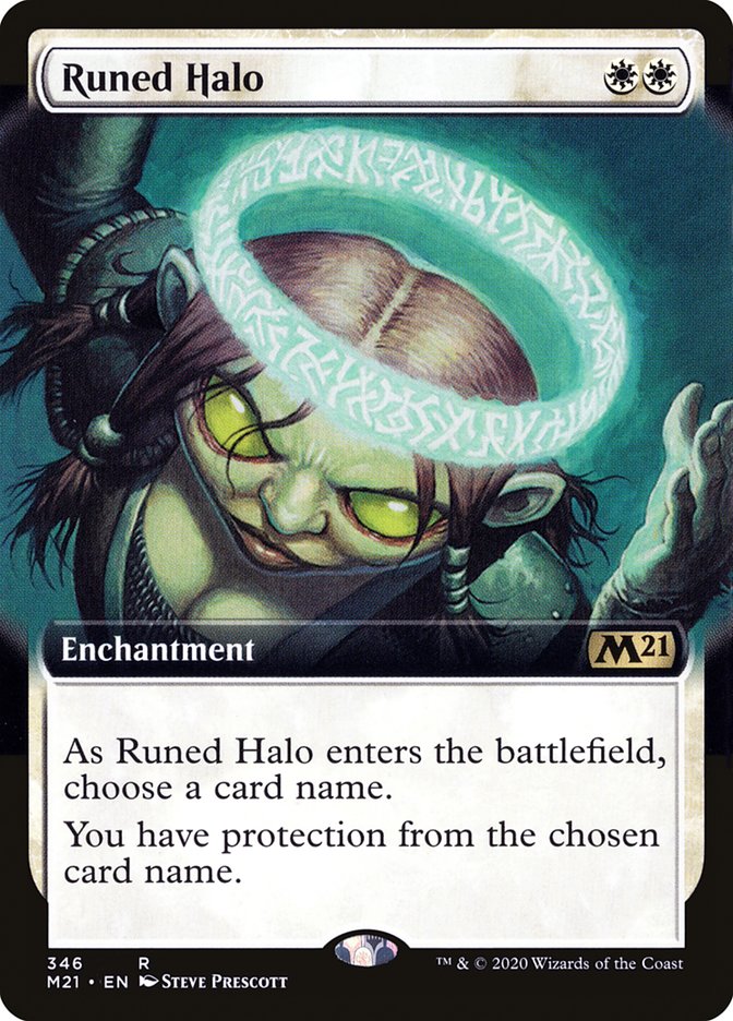 Runed Halo (Extended Art) [Core Set 2021] | Galaxy Games LLC