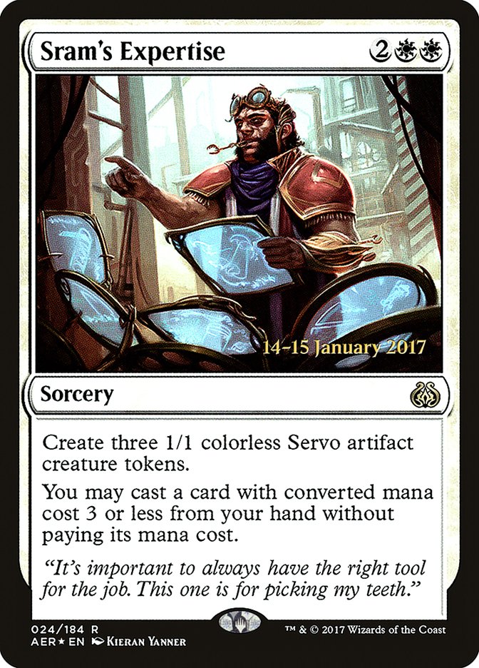 Sram's Expertise [Aether Revolt Prerelease Promos] | Galaxy Games LLC