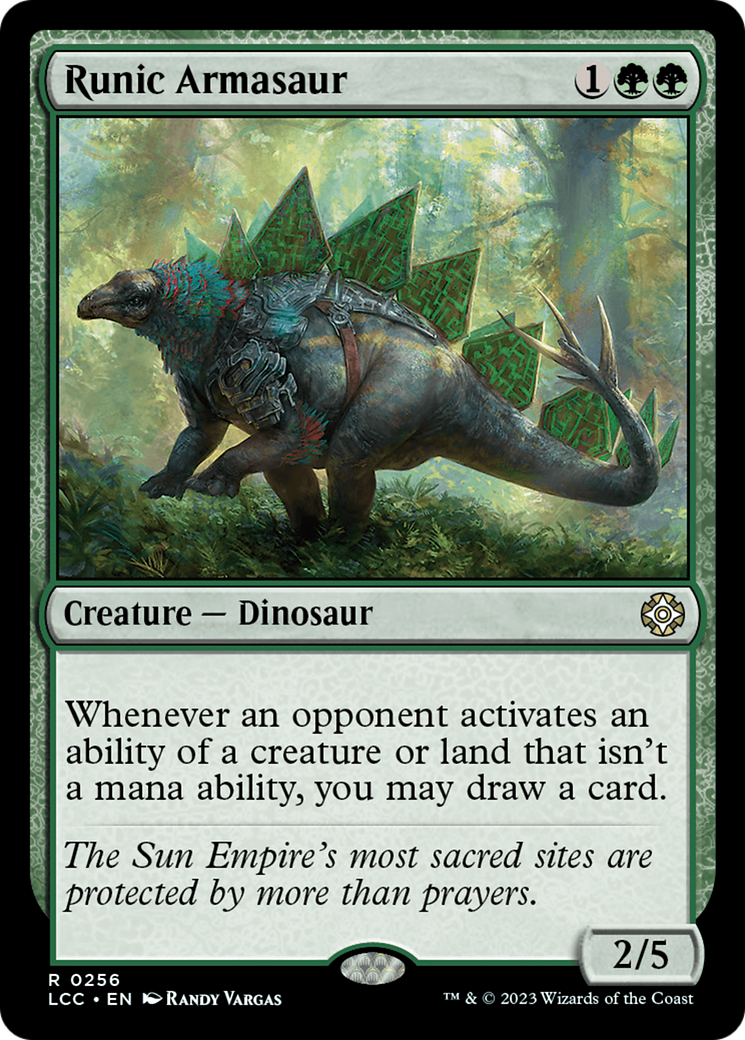 Runic Armasaur [The Lost Caverns of Ixalan Commander] | Galaxy Games LLC