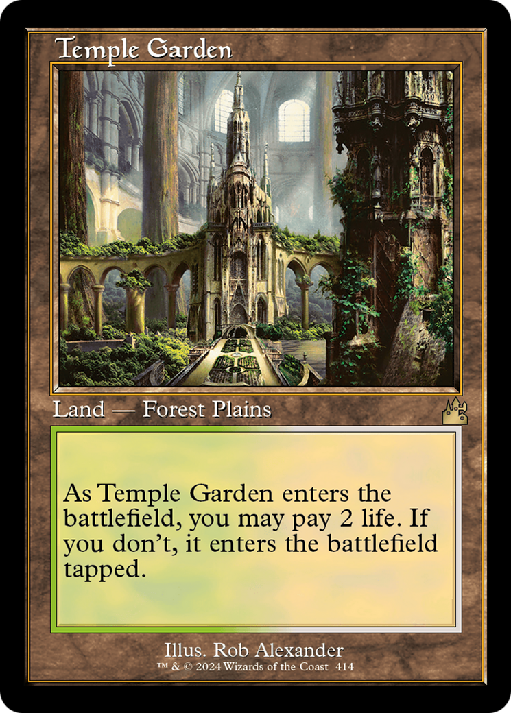 Temple Garden (Retro) [Ravnica Remastered] | Galaxy Games LLC