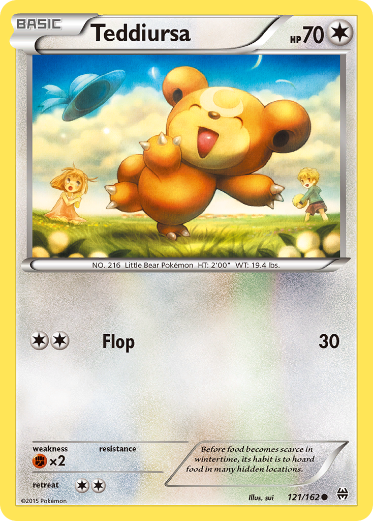 Teddiursa (121/162) [XY: BREAKthrough] | Galaxy Games LLC