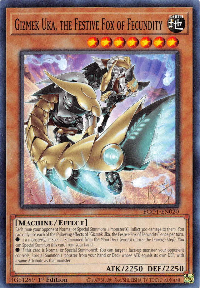 Gizmek Uka, the Festive Fox of Fecundity [EGO1-EN020] Common | Galaxy Games LLC