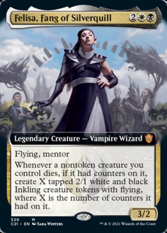 Felisa, Fang of Silverquill (Extended Art) [Commander 2021] | Galaxy Games LLC