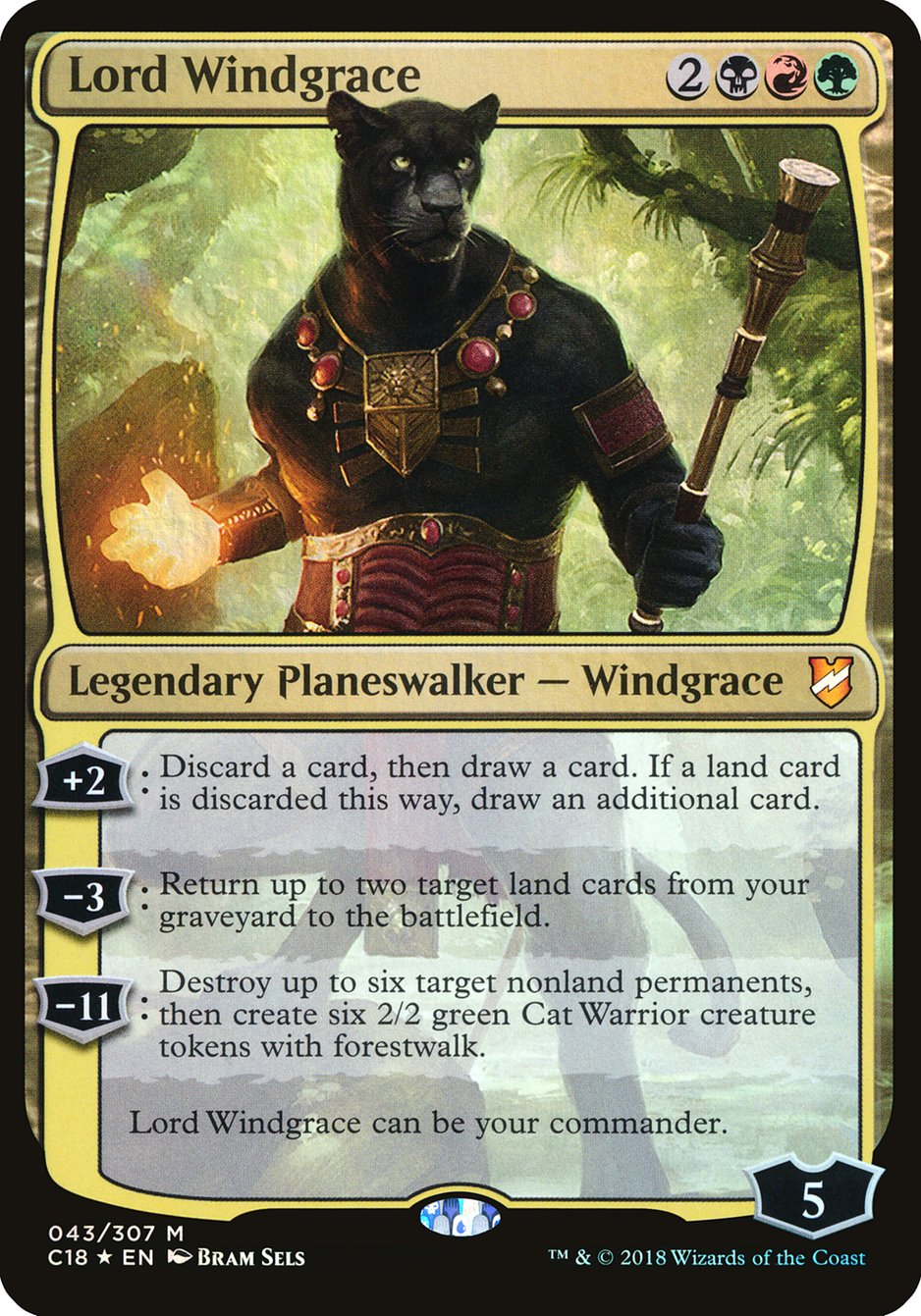 Lord Windgrace (Oversized) [Commander 2018 Oversized] | Galaxy Games LLC