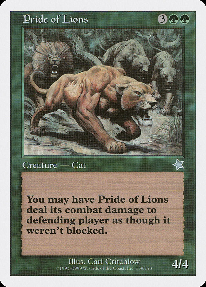 Pride of Lions [Starter 1999] | Galaxy Games LLC