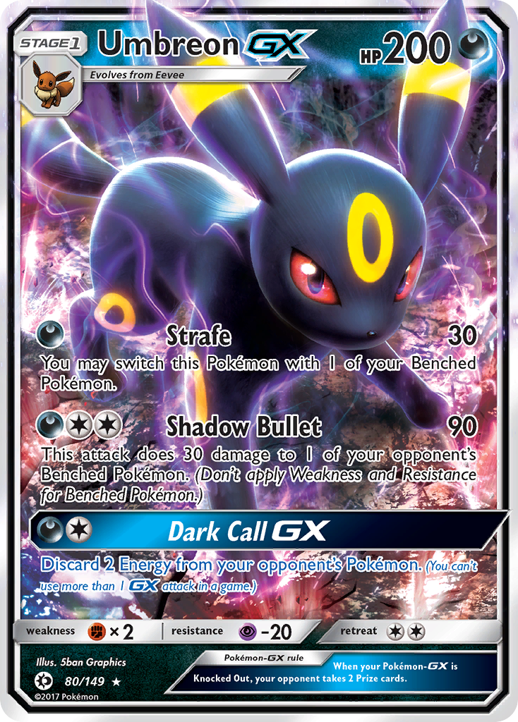 Umbreon GX (80/149) [Sun & Moon: Base Set] | Galaxy Games LLC