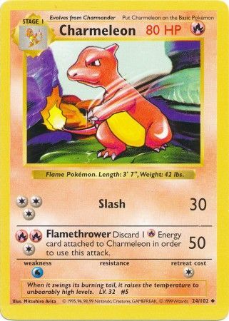 Charmeleon (24/102) [Base Set Shadowless Unlimited] | Galaxy Games LLC