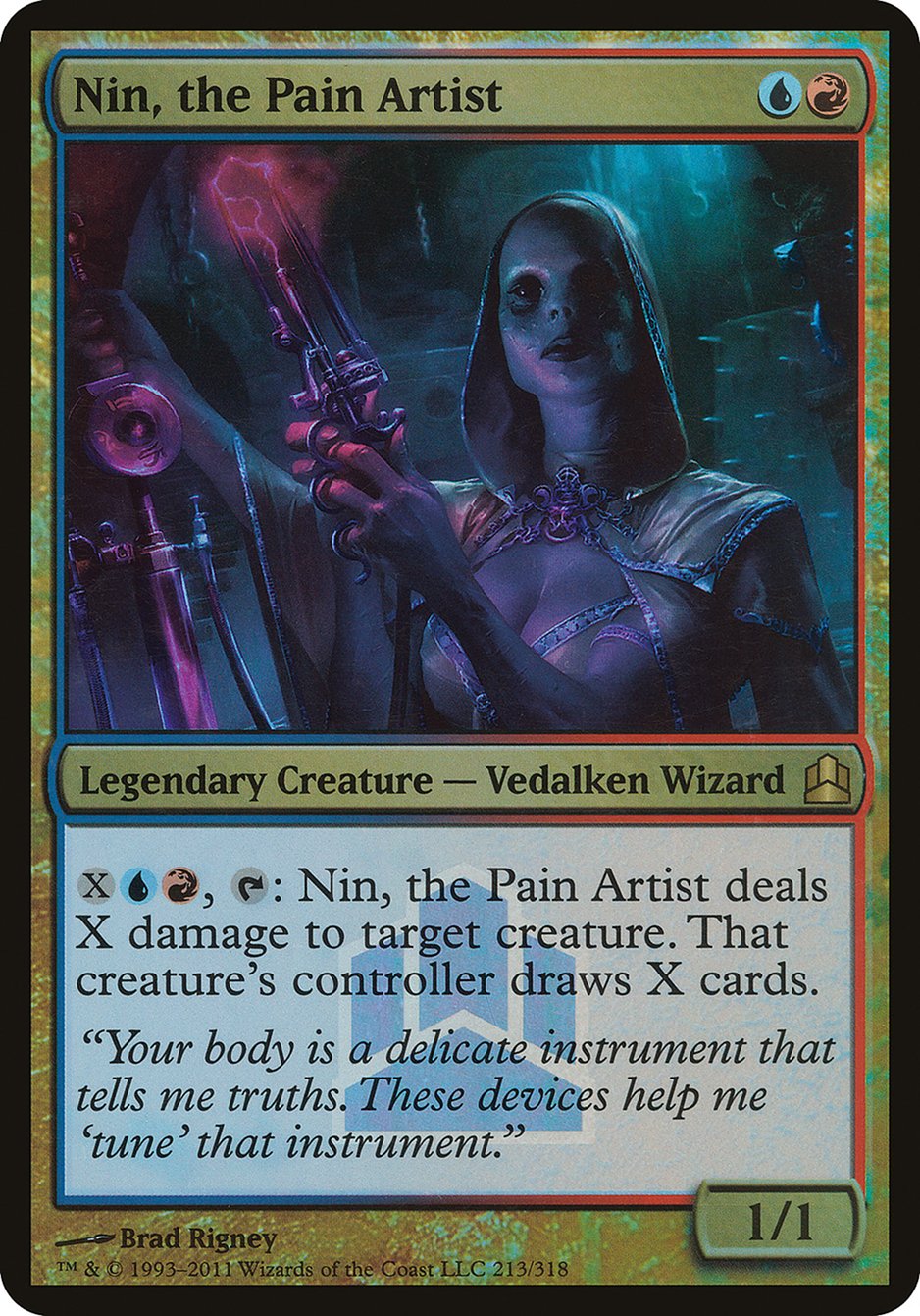 Nin, the Pain Artist (Launch) (Oversized) [Commander 2011 Oversized] | Galaxy Games LLC