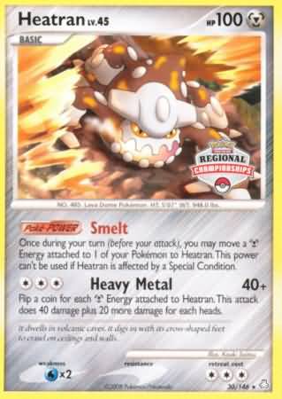 Heatran (30/146) (Regional Championships) [Diamond & Pearl: Legends Awakened] | Galaxy Games LLC