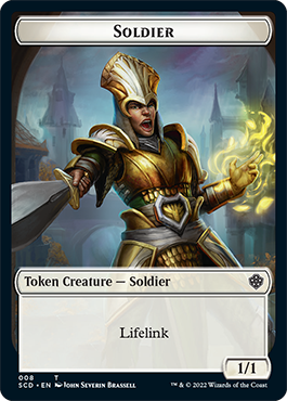 Saproling // Soldier Double-Sided Token [Starter Commander Decks] | Galaxy Games LLC