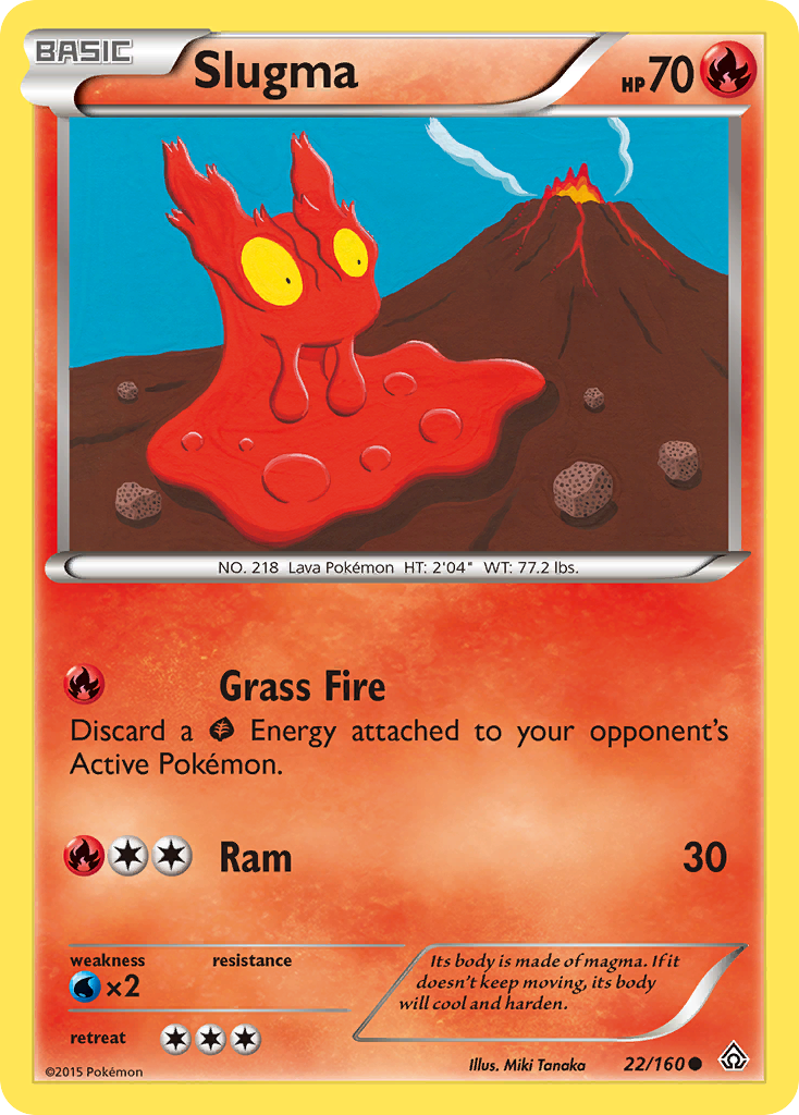 Slugma (22/160) [XY: Primal Clash] | Galaxy Games LLC