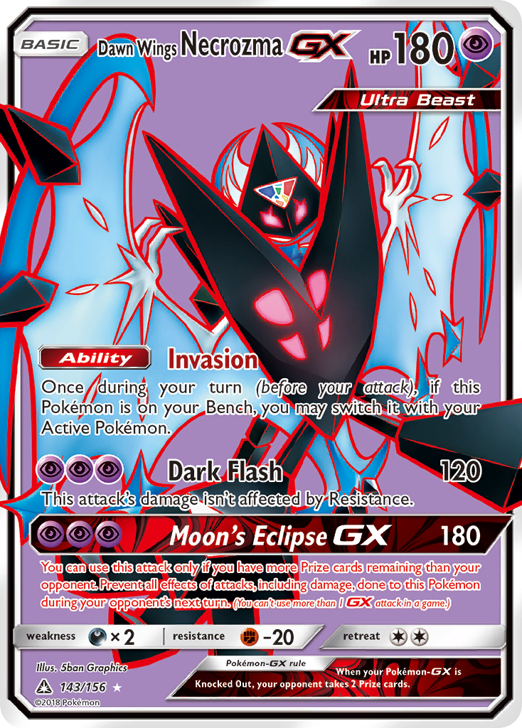 Dawn Wings Necrozma GX (143/156) [Sun & Moon: Ultra Prism] | Galaxy Games LLC