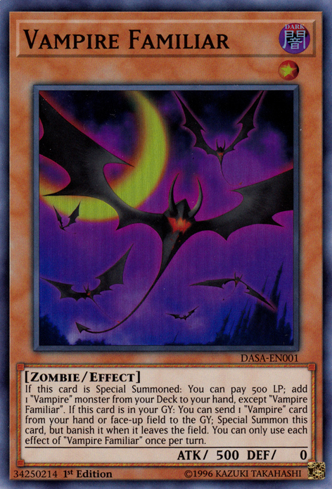 Vampire Familiar [DASA-EN001] Super Rare | Galaxy Games LLC