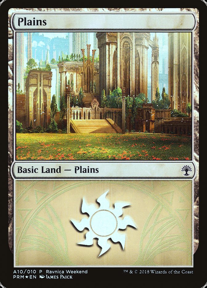 Plains (A10) [Ravnica Allegiance Ravnica Weekend] | Galaxy Games LLC