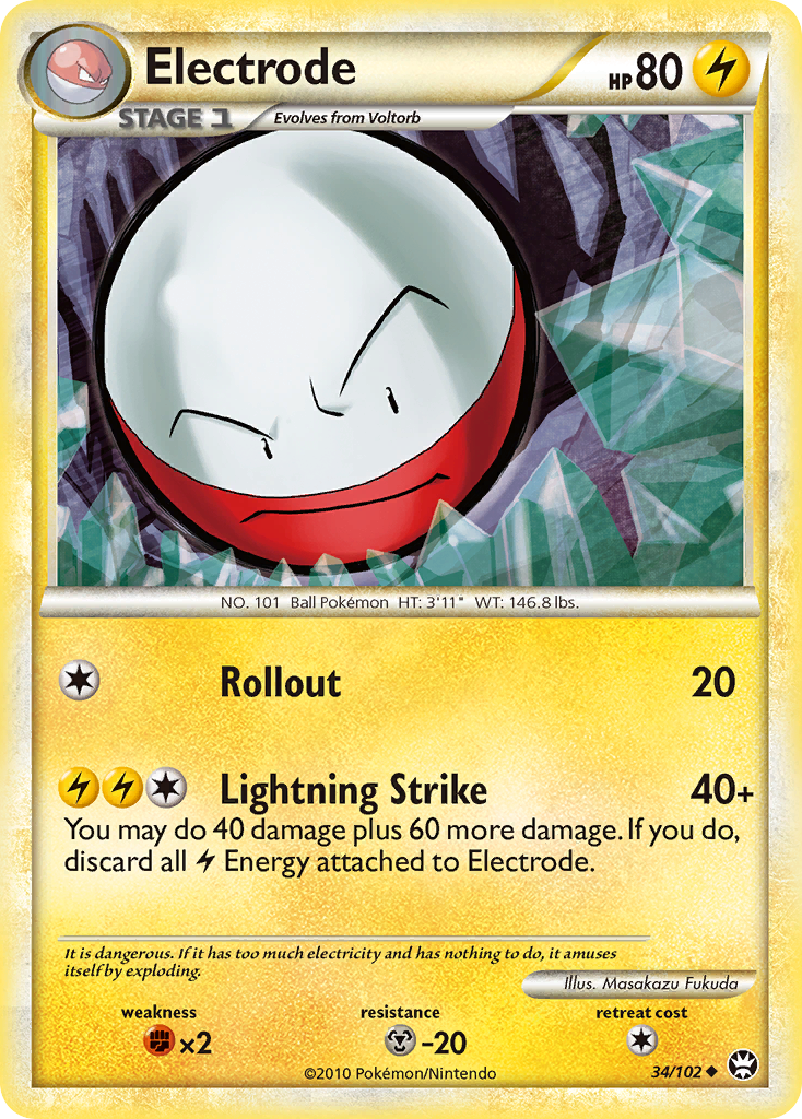 Electrode (34/102) [HeartGold & SoulSilver: Triumphant] | Galaxy Games LLC