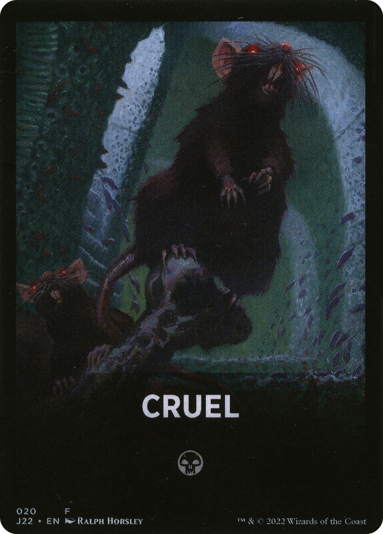 Cruel Theme Card [Jumpstart 2022 Front Cards] | Galaxy Games LLC