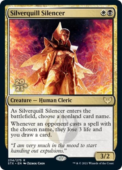 Silverquill Silencer [Strixhaven: School of Mages Prerelease Promos] | Galaxy Games LLC