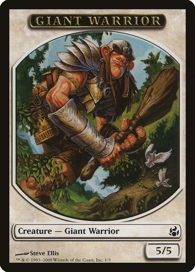 Giant Warrior Token [Morningtide Tokens] | Galaxy Games LLC