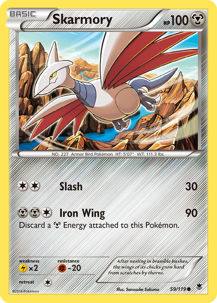 Skarmory (59/119) [XY: Phantom Forces] | Galaxy Games LLC