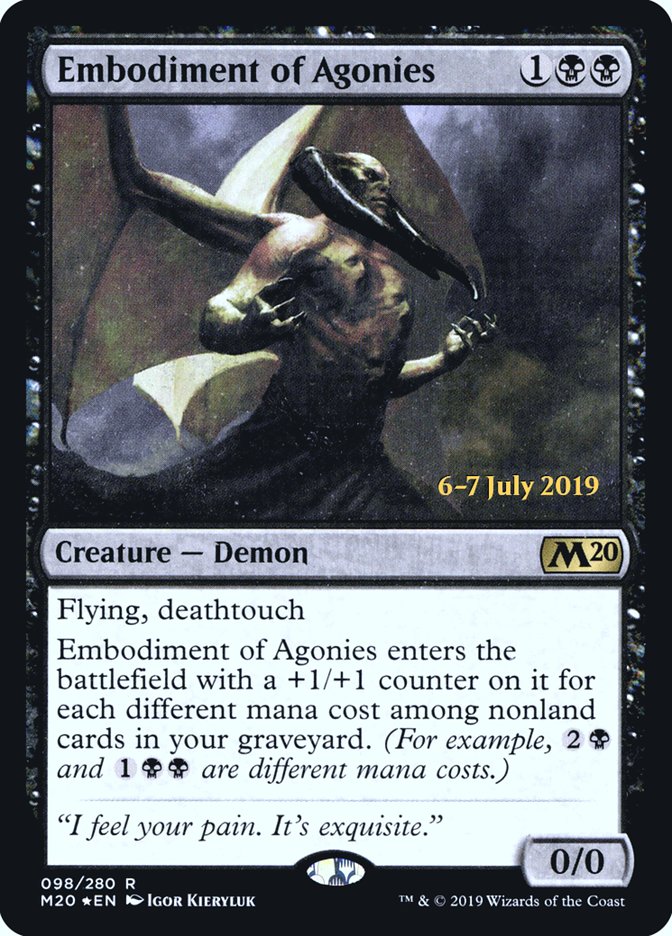 Embodiment of Agonies [Core Set 2020 Prerelease Promos] | Galaxy Games LLC