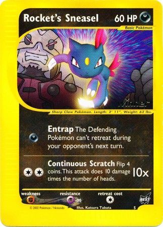 Rocket's Sneasel (5) (Winner) [Best of Promos] | Galaxy Games LLC