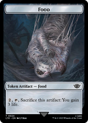 Smaug // Food (0024) Double-Sided Token (Surge Foil) [The Lord of the Rings: Tales of Middle-Earth Tokens] | Galaxy Games LLC