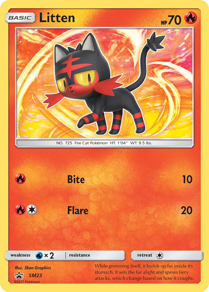 Litten (SM23) [Sun & Moon: Black Star Promos] | Galaxy Games LLC