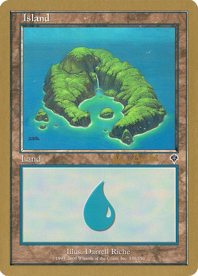 Island (ab338) (Alex Borteh) [World Championship Decks 2001] | Galaxy Games LLC