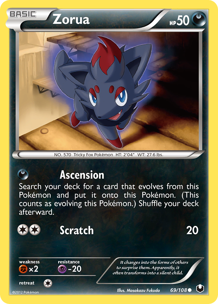 Zorua (69/108) [Black & White: Dark Explorers] | Galaxy Games LLC