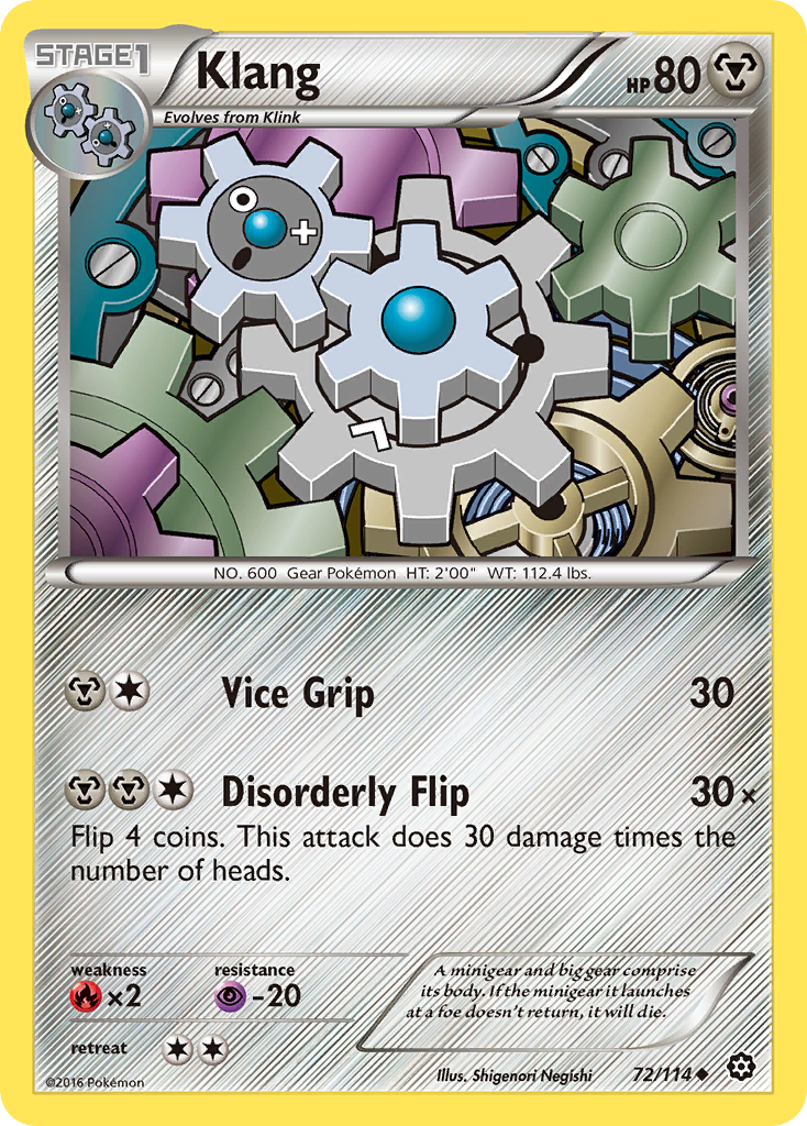 Klang (72/114) [XY: Steam Siege] | Galaxy Games LLC