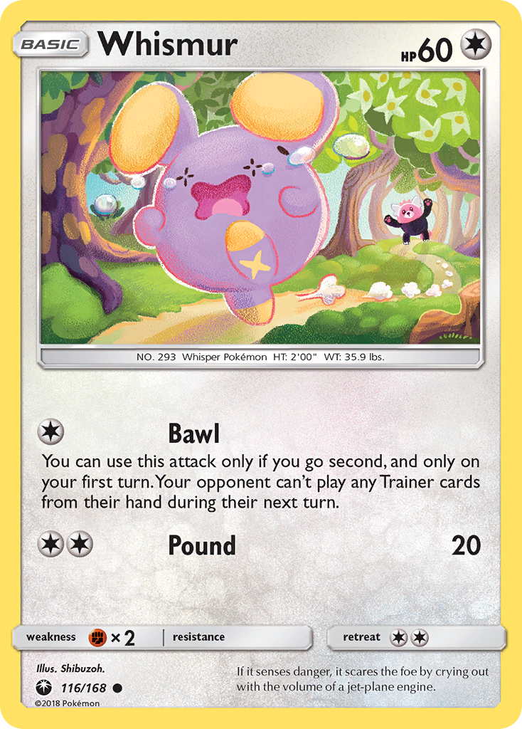 Whismur (116/168) [Sun & Moon: Celestial Storm] | Galaxy Games LLC