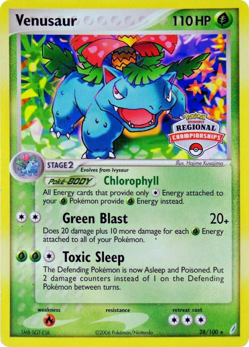 Venusaur (28/100) (Regional Championship Promo) [EX: Crystal Guardians] | Galaxy Games LLC