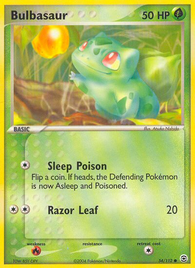 Bulbasaur (54/112) [EX: FireRed & LeafGreen] | Galaxy Games LLC