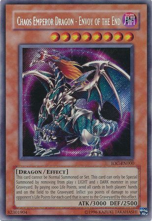 Chaos Emperor Dragon - Envoy of the End [IOC-EN000] Secret Rare | Galaxy Games LLC