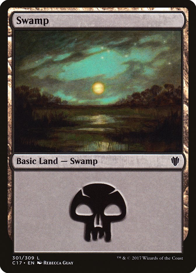 Swamp (301) [Commander 2017] | Galaxy Games LLC