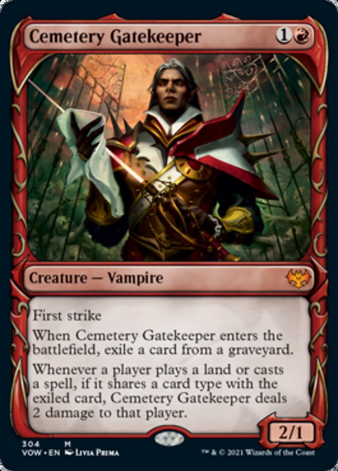 Cemetery Gatekeeper (Showcase Fang Frame) [Innistrad: Crimson Vow] | Galaxy Games LLC