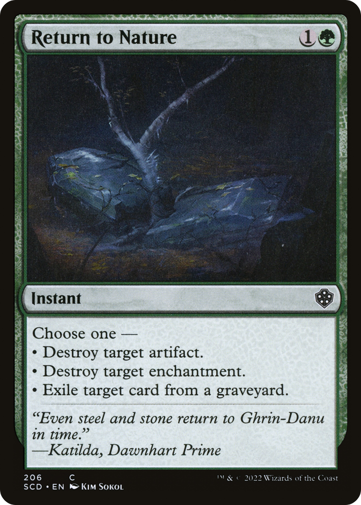 Return to Nature [Starter Commander Decks] | Galaxy Games LLC