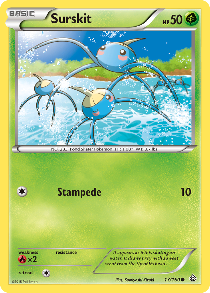 Surskit (13/160) [XY: Primal Clash] | Galaxy Games LLC