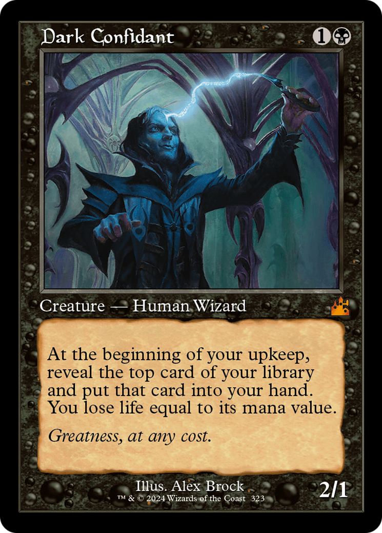 Dark Confidant (Retro Frame) [Ravnica Remastered] | Galaxy Games LLC