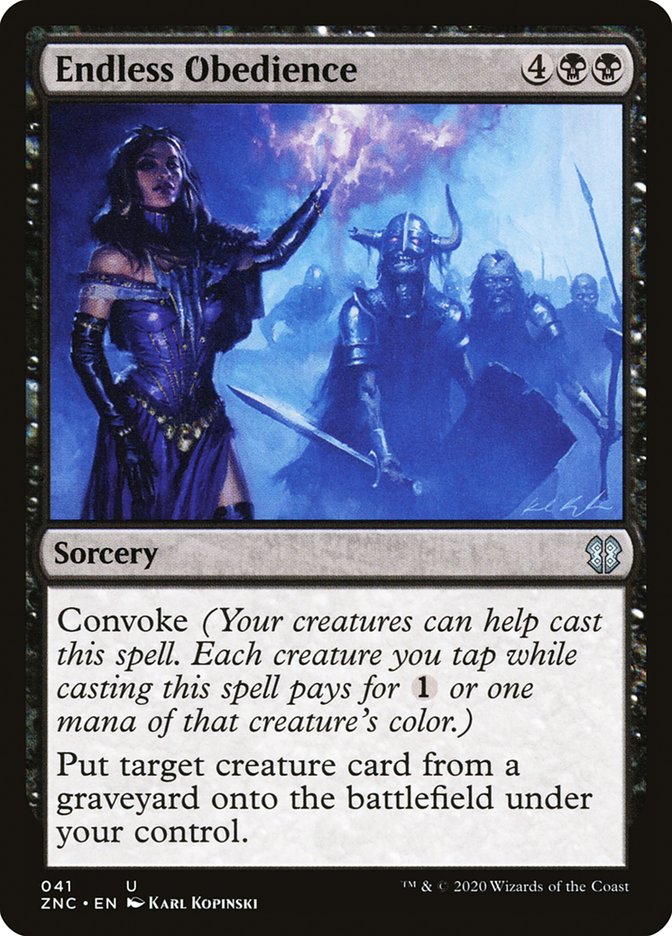 Endless Obedience [Zendikar Rising Commander] | Galaxy Games LLC