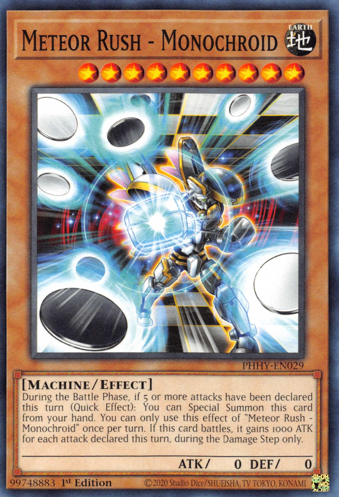 Meteor Rush - Monochroid [PHHY-EN029] Common | Galaxy Games LLC