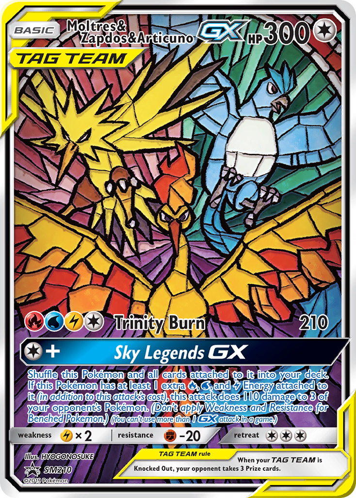 Moltres & Zapdos & Articuno GX (SM210) [Sun & Moon: Black Star Promos] | Galaxy Games LLC