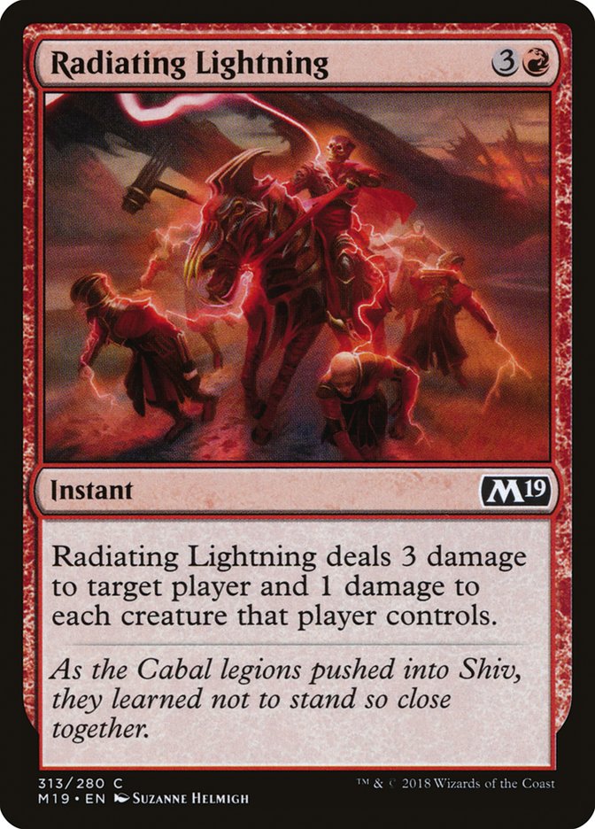 Radiating Lightning [Core Set 2019] | Galaxy Games LLC