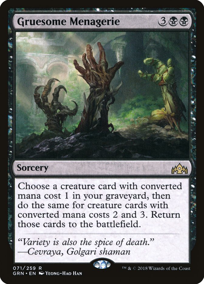 Gruesome Menagerie [Guilds of Ravnica] | Galaxy Games LLC