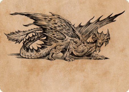 Ancient Brass Dragon Art Card (49) [Commander Legends: Battle for Baldur's Gate Art Series] | Galaxy Games LLC