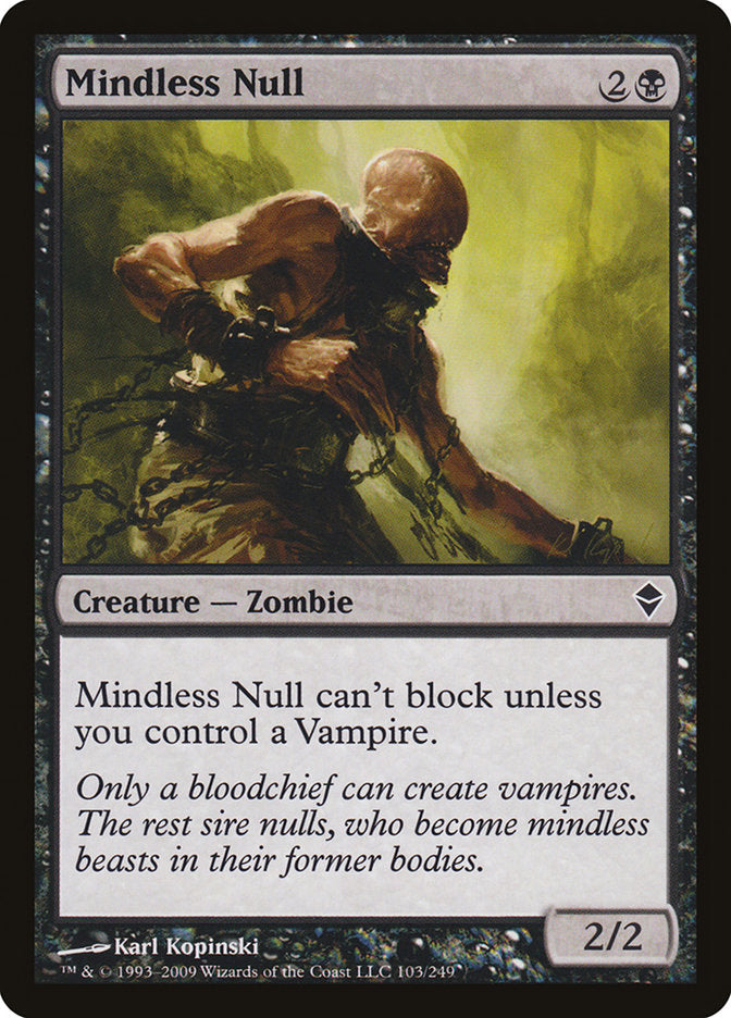 Mindless Null [Zendikar] | Galaxy Games LLC