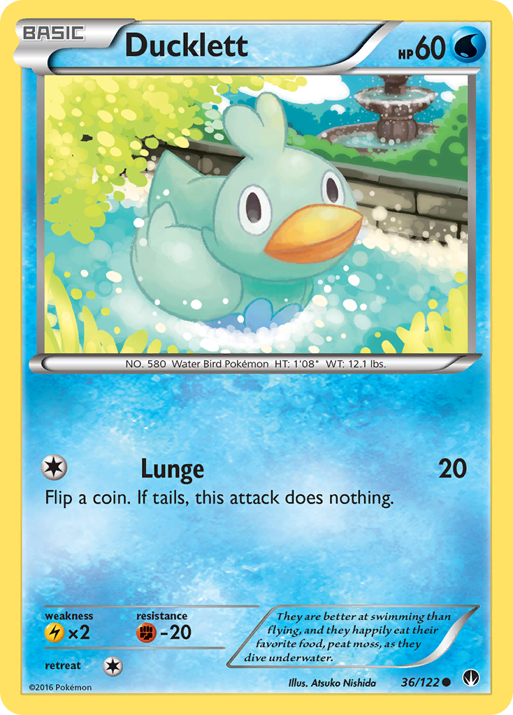 Ducklett (36/122) [XY: BREAKpoint] | Galaxy Games LLC