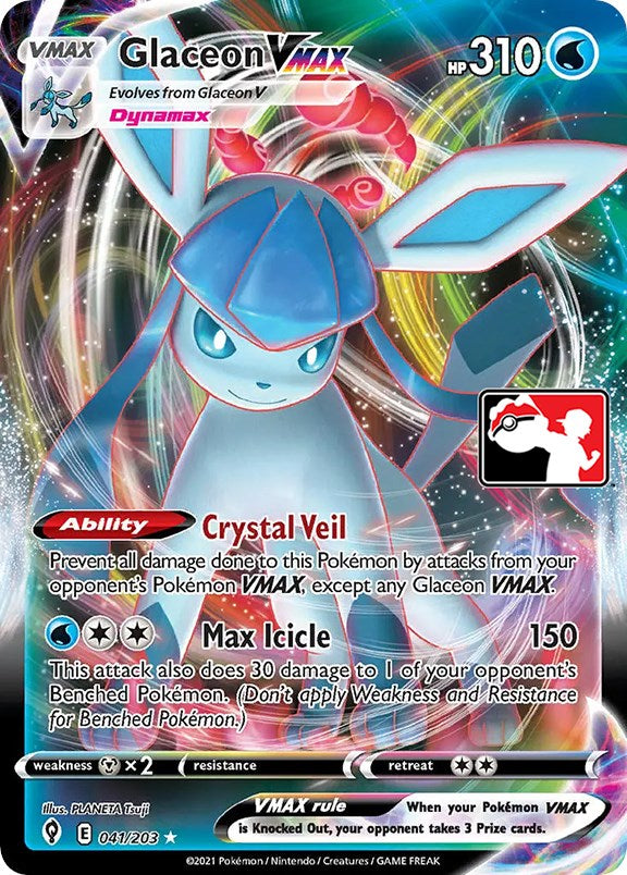 Glaceon VMAX (041/203) [Prize Pack Series One] | Galaxy Games LLC